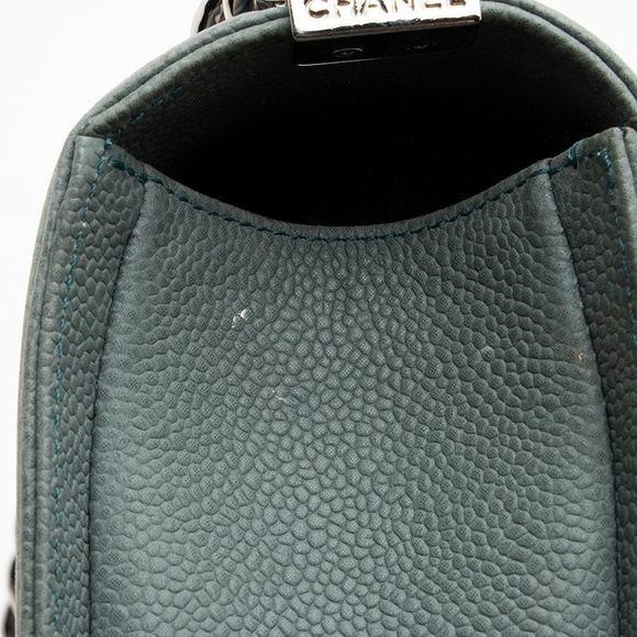 Chanel Matte Caviar Leather Old Medium Boy Bag - FINAL SALE - Picture 11 of 15
